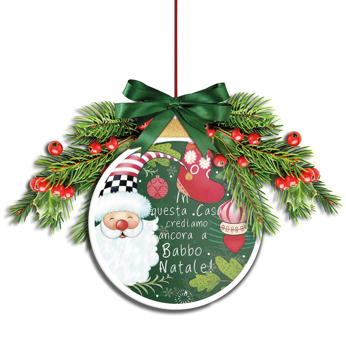 Addobbo Formella Natalizia per Porta