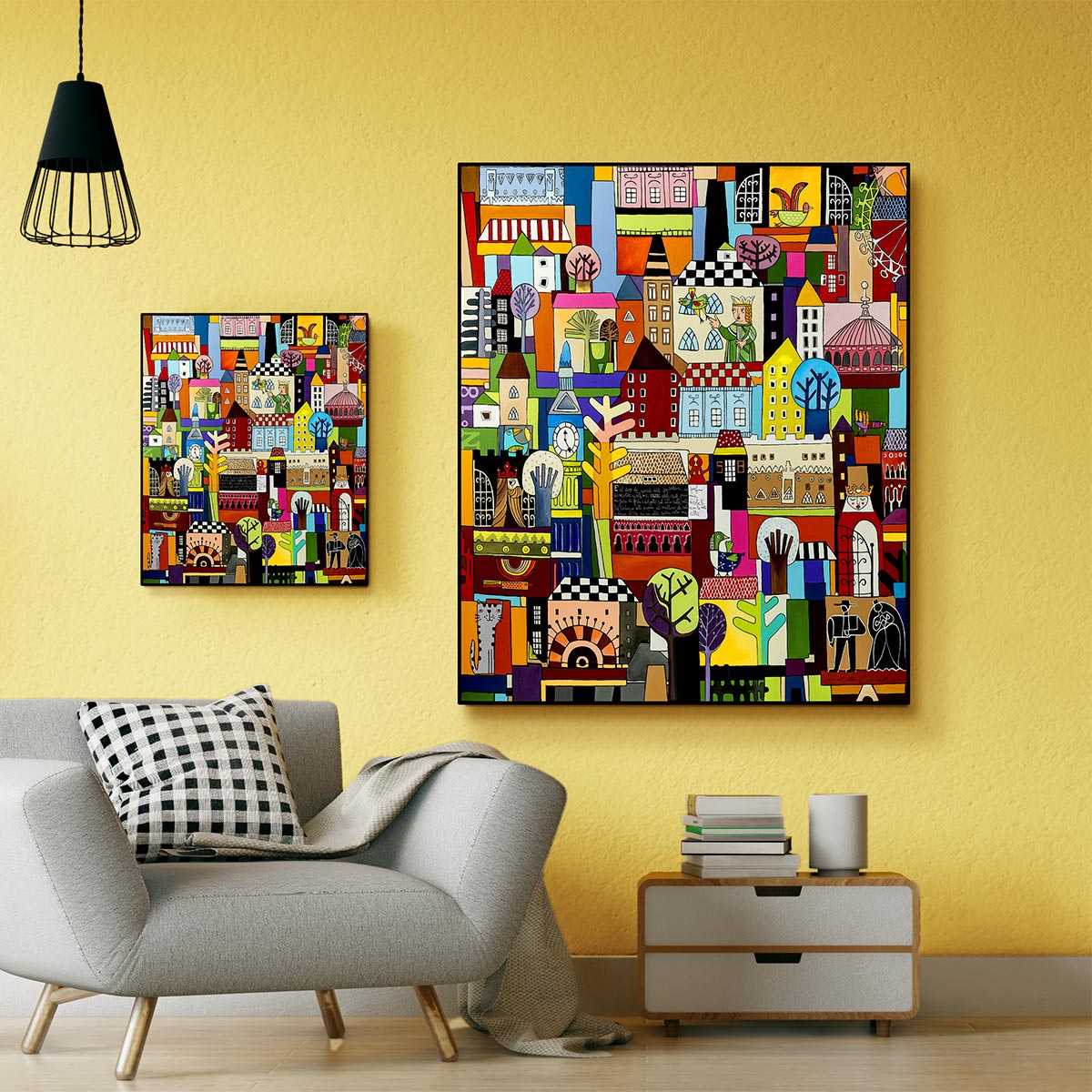 Quadro d'Autore "Nella mia città" Collezione EGAN