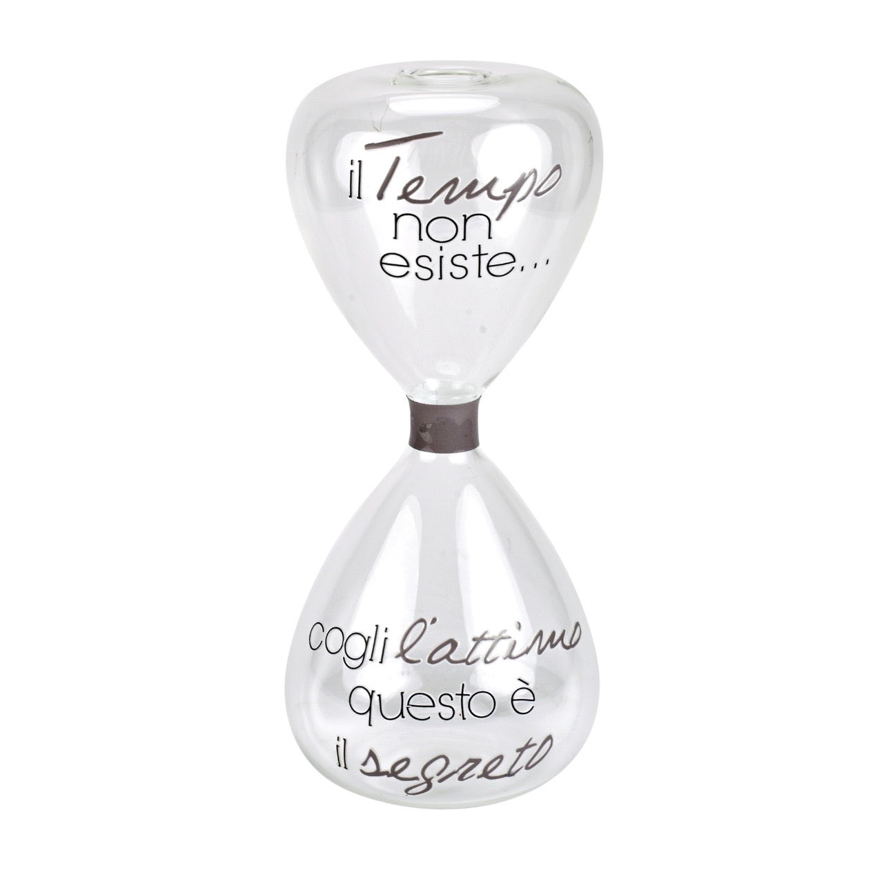 PROFUMATORE/VASO A FORMA DI CLESSIDRA CON MESSAGGIO POSITIVE TIME DI WALD