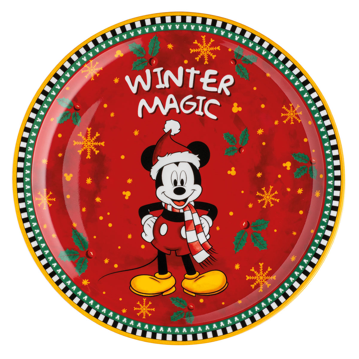 Piatto Panettone Winter Magic Mickey Mouse