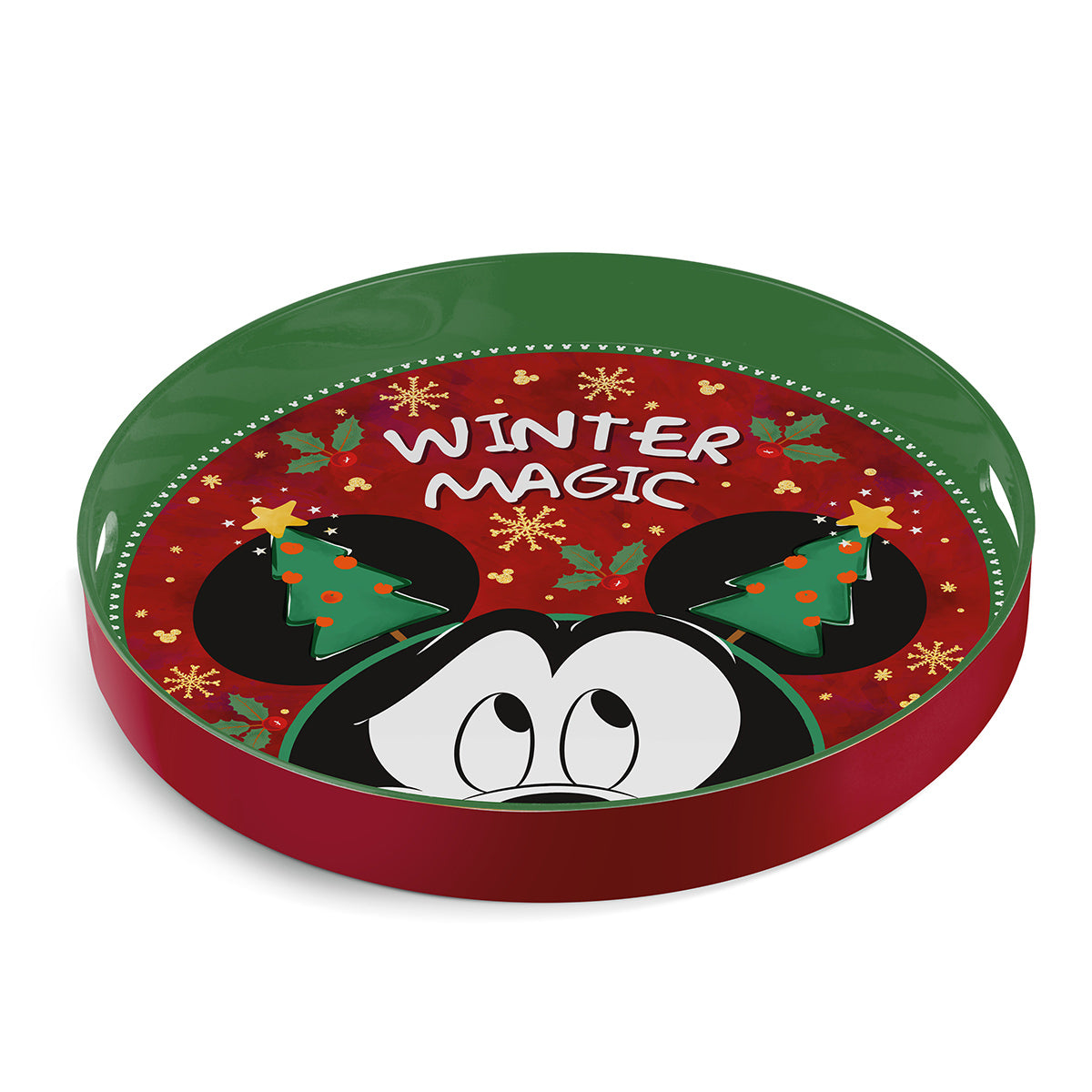 Vassoio Mickey Mouse. Winter Magic. Collezione EGAN